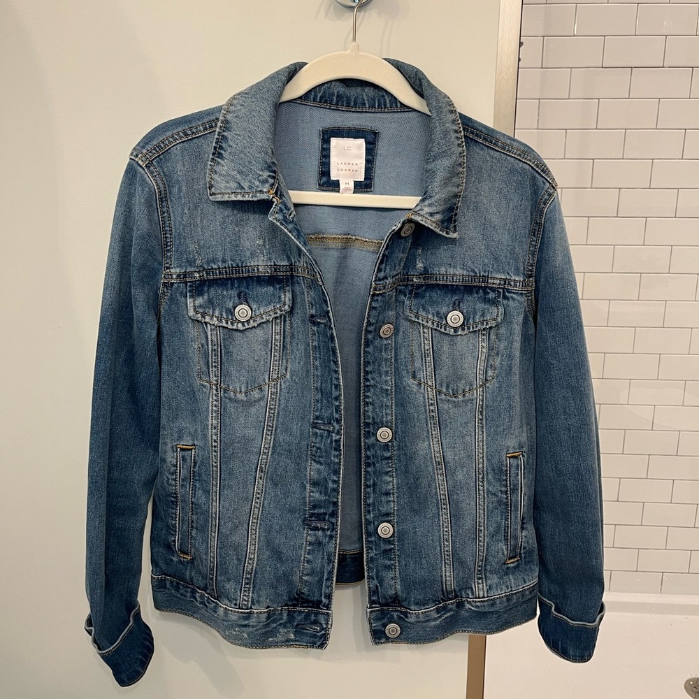 LC Lauren Conrad Jean Jacket Women’s Size Medium